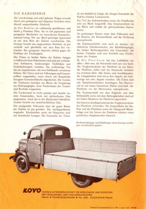 1949 Praga Brochure