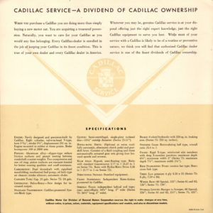 1949 Cadillac Brochure
