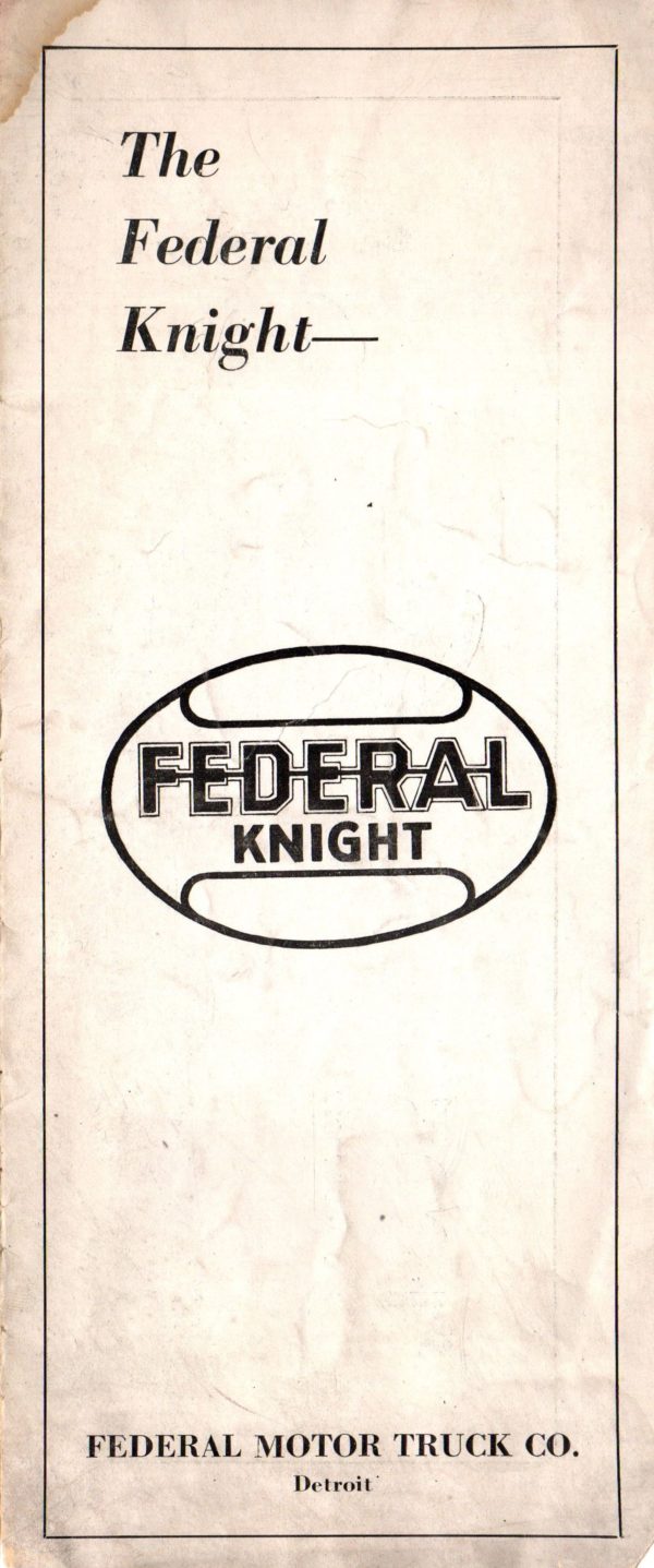 1924 Federal Truck Brochure