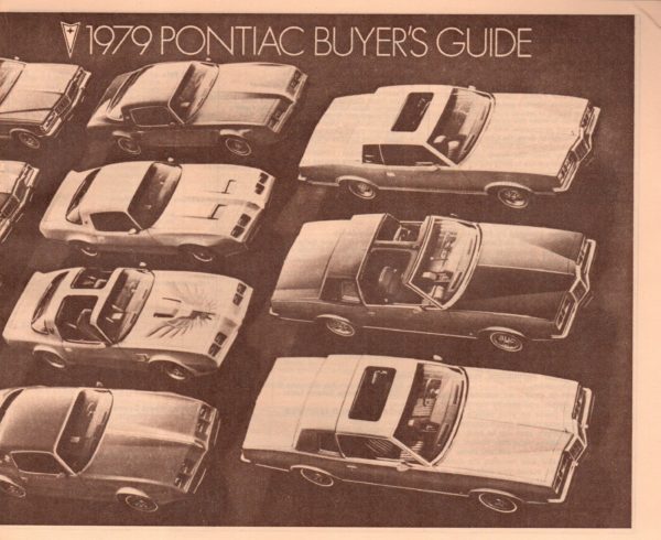 1979 Pontiac Buyers Guide Brochure