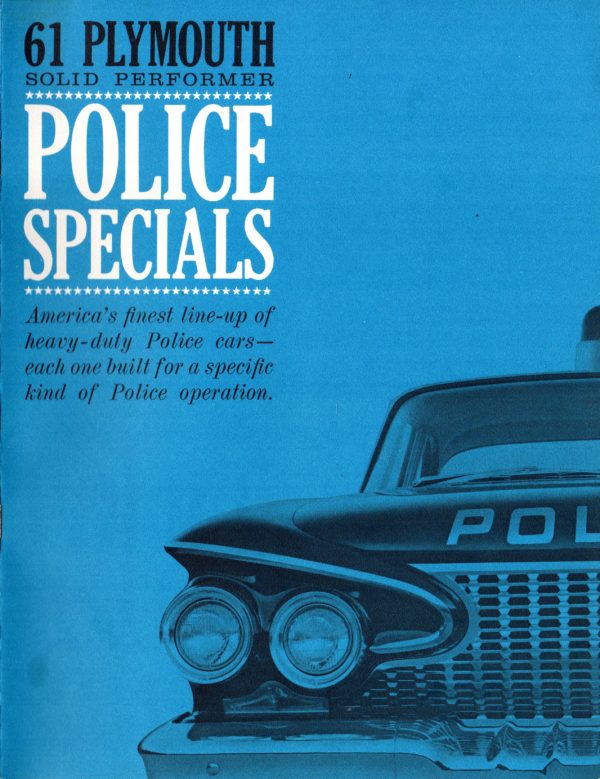 1961 Plymouth Police Car Brochure